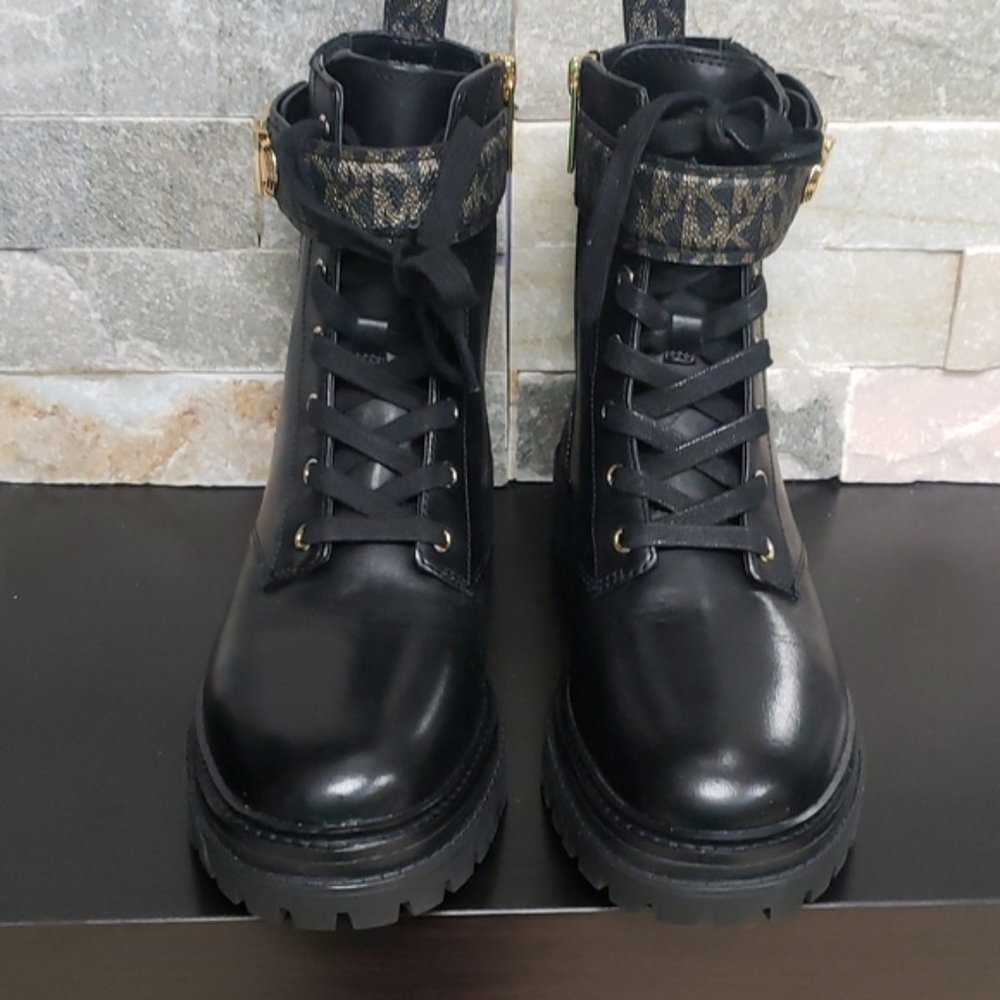 🎁 MICHAEL Michael Kors Parker Leather Combat Boot - Picture 9 of 10